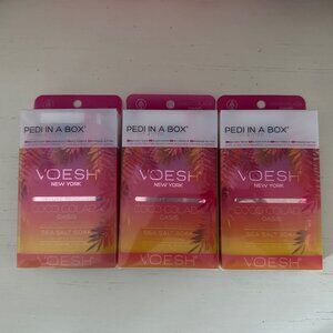 Voesh New York Pedi In a Box - Coco Colada scent - Lot of 3 - Brand New in Box
